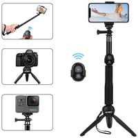 lfort Selfie Stick Tripod, Extendable Selfie Stick with Detachable Wireless Bluetooth Remote Tripod Stand for IOS & Andriod Devices iPhone 11/11 Pro/XS, Huawei P20/Mate 10, Samsung S7 Edge, Gopro Came