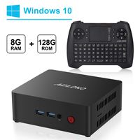 Mini PC - J4205-8G/128G - Windows 10 Micro Computer - 4K HD Graphics/Gigabit Ethernet/Dual Wi-Fi (8G+128G +Mini Keyboard)