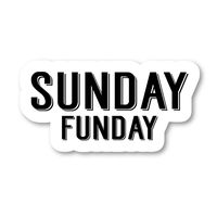 Sunday Funday Sticker Funny Stickers - Laptop Stickers - 2.5" Vinyl Decal - Laptop, Phone, Tablet Vinyl Decal Sticker S183141