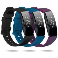 Newnal Compatible with Fitbit Inspire HR Bands/Inspire Band/Ace 2 Bands for Kids Women Men Large, Silicone Replacement Sports Wrist Bands Pack for Fitbit Inspire HR Accessories