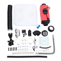 8KW 12V Diesel Air Heater, Ambienceo Portable Diesel Air Heater, All In One Kit Car Heater With Remote Controller, LCD Thermostat Quiet 10L Tank for Car Truck Boat, Red