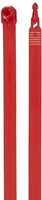 Aviditi SE1030 Plastic Truck Seal, 7-1/2" Length, Red (Case of 100)