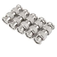 uxcell 5x BNC Male To Male Coaxial Coupler Straight Adapter Connector M/M