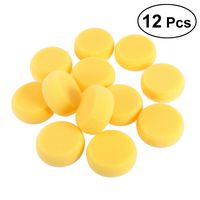 Painting Sponge ROSENICE Artist Sponges Applicator Pads Round Foam Sponges 12pcs (Yellow)