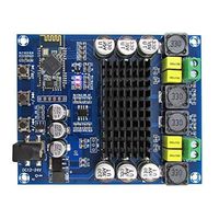 Lheng Digital Bluetooth Power Amplifier Amp Ampli Board, Dual Channel 120W+120W TPA3116D2 CSR 4.0 Audio Stereo Amplifier, Audio Receiver for Home Theater Speaker DIY DC 12-24V Powered