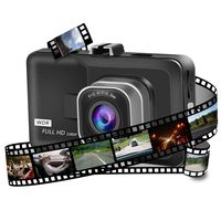 Susens HD 1080P Car Tachograph with 170 Degree Wide Angle, 3.0 inch LCD Screen Automatic Loop Recording G-Sensor HD Camera Tachograph Car DVR