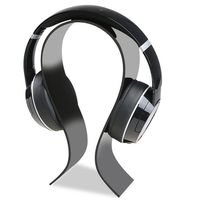 Acrylic Headphone Stand Display Headphone Gaming Headset Hanger Holder Suitable for Most Headphone Size (Black)