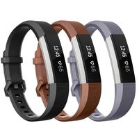 Henoda Compatible with Fitbit Alta/Fitbit Alta HR Bands, Small 3 Color Soft Replacement Band Adjustable Sport Strap Compatible for Fitbit Alta/Fitbit Alta HR/Fitbit Ace Fitness Wristbands