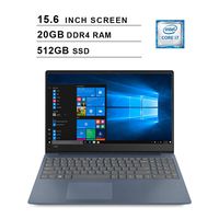 2019 Lenovo ideapad 330s 15.6 Inch HD Laptop (8th Gen Intel Quad-Core i7-8550U up to 4.0 GHz, 20GB DDR4 RAM, 512GB SSD, Intel UHD Graphics 620, WiFi, Bluetooth, Windows 10, Blue)
