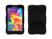 Griffin Survivor All-Terrain Galaxy Tab4 8.0 Case with Stand - Impact-Resistant and Rugged Design, Black