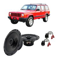 Compatible with Jeep Cherokee 1997-2001 Rear Overhead Factory Replacement Harmony HA-R65 Speakers