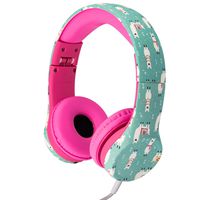 Snug Play+ Kids Headphones Volume Limiting and Audio Sharing Port (Llamas)