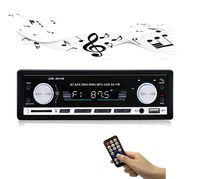 Car Stereo Receiver Radio with 4.0 Bluetooth, Single Din for Car Amplifier, 4×60W,2 Knob In-d,Car Audio USB/SD/AUX/MM Card/ MP3/WMA/APE/FLAC/WAV Music Format, Hands-free Calling FM Reception Function