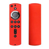 Ackfulfor Amazon Fire TV Stick 4K TV Stick Remote Silicone Case Protective Cover Skin (Red)