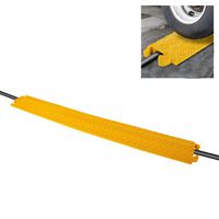 Durable Cable Protective Ramp Cover - Supports 11000lbs Single Channel Heavy Duty Hose and Cord Track Floor Protection, 39.4" x 5.11" x 0.78" Cable Concealer for Indoor Outdoor Use - Pyle PCBLCO101