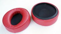 Ear Pad Earpads Leather Cushion Repair Parts(Or Headset Box) for Sony MDR-XB950BT MDR-xb950 N1 mdr-xb950b1 Wireless Headphones (Red Cushion)