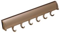 Hafele Belt Rack, Synergy Collection (Matt Nickel, 6 Hook, 13 7/8")