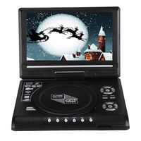 Eboxer Car DVD Player,7.8-inch Portable DVD Player Swivel Screen Rechargeable TV Gamepad Game Disc Car Charger Antenna etc.(Black)