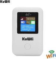 4G WiFi Router,KuWFi Unlocked Pocket 3G 4G WiFi Router with sim Card Slot Support LTE FDD B1/B3/B5 Support AT&T B5 and Sprint B41 4G for Car-LCD Display
