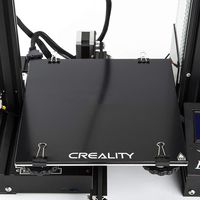 Creality 3D Printer Platform Heated Bed Build Surface Tempered Glass Plate for Ender 3/Ender 3 Pro 3D Printer 235x235x3mm