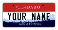 BleuReign Personalize Your Own Idaho State Bicycle Bike Stroller Children's Toy Car 3"x6" License Plate Tag