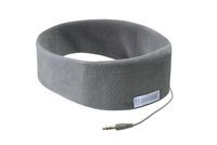 AcousticSheep SleepPhones Classic | Corded Headphones for Sleep, Travel, and More | The Original and Most Comfortable Headphones for Sleeping | Soft Gray - Fleece Fabric (Size M)