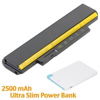 BattpitTM Laptop/Notebook Battery Replacement for Lenovo ThinkPad X131e 3372-3MU (4400 mAh / 49Wh) with 2500mAh Power Bank/External Battery for Micro USB & USB Type C.