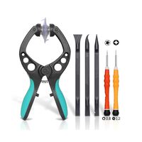 NUZAMAS 8-in-1 Phone Repair Screwdriver Tools Kits for iPhone, iPad, LCD Screen Opener Phone Pliers Pry Tool Remove Screen Sucker, Suction Open Screen Device