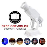 Instagobo LED Custom Image Gobo Logo Projector Light with Manual Zoom&Focus Customized Gobos for Indoor Use Company Hotel Restaurant Advertising Signs (15W, White)