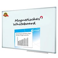 Lockways Magnetic Dry Erase Board - Magnetic Whiteboard/White Board 36 x 24 Inch, 1 Dry Erase Markers, 2 Magnets for School, Home, Office