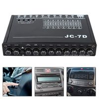 Car Equalizer - Delaman Digital Car 7 Bands Audio Bass Restoration Equalizer Audio Control JC-7D