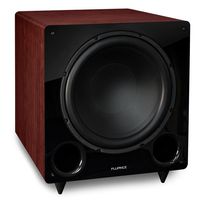 Fluance DB12MA 12-inch Low Frequency Ported Front Firing Powered Subwoofer for Home Theater & Music (Mahogany)