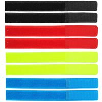 Alamic Cable Ties 100 Pcs Reusable Fastening Cable Straps Multi-Purpose Fastening Wire Organizer Cord Rope Holder, 7 Inch - 4 Colors