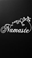 Namaste Yoga Meditation Zen Spiritual Vinyl Decal Sticker|WHITE|Cars Trucks SUV Laptops Boats Kayak Wall Art|6.5" X 3.75"|CGS565