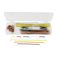 uxcell 140 Pcs Breadboard Board Jumper Cable Wire Kit w Box