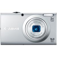 Canon PowerShot A2400 IS 16.0 MP Digital Camera with 5x Optical Image Stabilized Zoom 28mm Wide-Angle Lens with 720p Full HD Video Recording and 2.7-Inch Touch Panel LCD (Silver) (OLD MODEL)