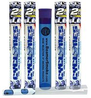 4 Packs Cyclones Blueberry Flavored Pre Rolled Cones Clear with Beamer Smoke Doob Tube