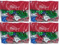 Berwick C.O. Large Premium Holiday Holographic Peel N Stick, Gift Wrapping Christmas Bows (60 Bows)