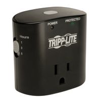 Tripp Lite 1 Outlet Portable Surge Protector Power Strip, Direct Plug in, Timer, $5,000 Insurance (SK10TG)