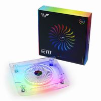 WF Upgrade USB Dream Color Cooling Fan Stand, LED Rainbow Color Cooler, Neon Light Fan Pad Stand Accessories for PS4 Playstation 4 Pro, PS4 Slim, XBOX One X, Notebook, Laptop, Consoles