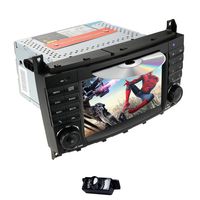 hizpo Android 9.0 Car DVD Car Audio Stereo for Mercedes Benz C-Class W203 2004-2007 CLC W203 2008-2010 CLK Class W209 2005-2011 Support GPS Navi, BT, RDS Radio, SWC, 4G WiFi +Rear View Camera