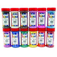 HYGLOSS HYG29129 Bucket O' Sand, Assorted Colors, 1lb (Pack of 12)