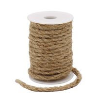 Tenn Well 33 Feet 6mm Jute Rope Natural Jute Twine for Gardening, Bundling, Decorating, DIY & Arts Crafts(Brown)