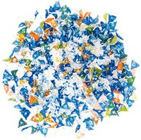 200 Pieces | Premium Quality Hand-Blown Jacks Style Glass Beads Screens Assorted Color Decorative Gems comes in 6mm to 9mm (1/4" to 3/8" inches)