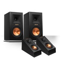 Klipsch RP-160M Reference Premiere Monitor Speakers with RP-140SA Add-On Dolby Atmos Enabled Elevation Speakers (Black)