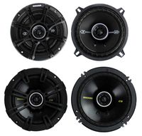 2) Kicker 41DSC54 5.25" 200 Watt + 2) 40CS654 6.5" 300 Watt 2-Way Car Speakers
