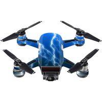 MightySkins Skin Compatible with DJI Spark Mini - Lightning Storm | Protective, Durable, and Unique Vinyl Decal wrap Cover | Easy to Apply, Remove, and Change Styles | Made in The USA