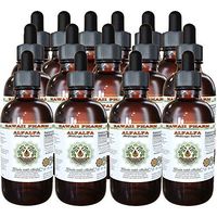 Alfalfa Alcohol-Free Liquid Extract, Alfalfa (Medicago Sativa) Sprouting Seed Glycerite Hawaii Pharm Natural Herbal Supplement 15x4 oz