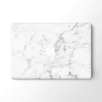 DowBier MacBook Decal Vinyl Skin Sticker Cover Anti-Scratch Decal for Apple MacBook (MacBook Air 13"/Inch 2018 Release(A1932), White Marble)