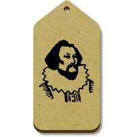 Azeeda 10 x 'William Shakespeare' 66mm x 34mm Gift Tags (TG00064485)